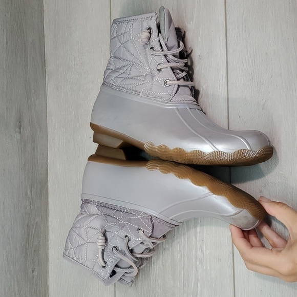 Sperry Womens Seacycled saltwater Duck Rubber Waterproof Boots shoes sz 6M - Picture 10 of 12